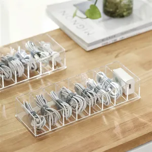 FaSoLa Transparent Cable Organizer Box