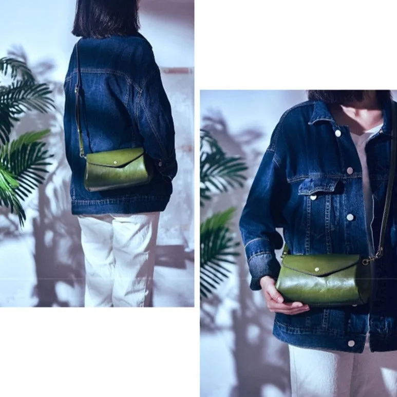 Florence Casual Leather Small Flap Crossbody Bag for Women - One Size