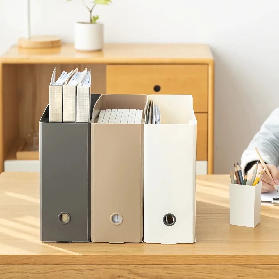 Foldable Large Capacity Desktop Bookcase and File Organizer