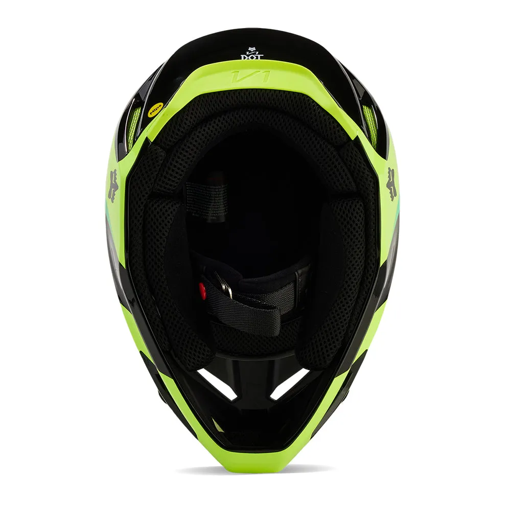 FOX V1 STREAK HELMET MIPS CE [BLACK/YELLOW]