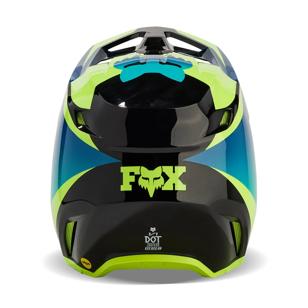 FOX V1 STREAK HELMET MIPS CE [BLACK/YELLOW]