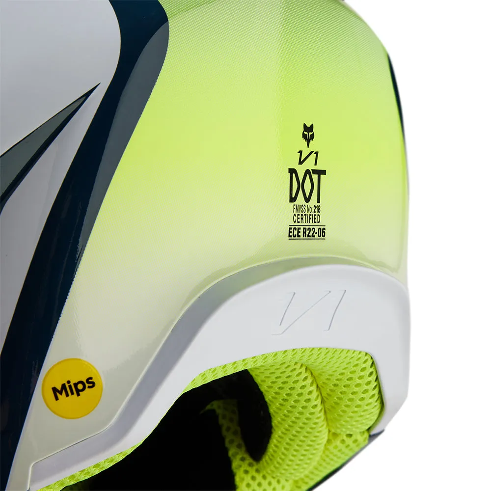 FOX YOUTH V1 FLORA HELMET [DARK INDIGO]