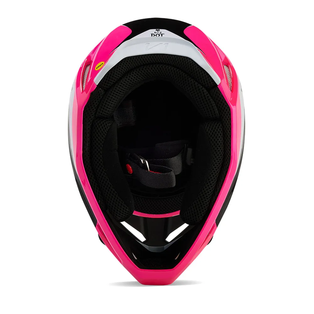 FOX YOUTH V1 NITRO HELMET [BLACK/PINK]
