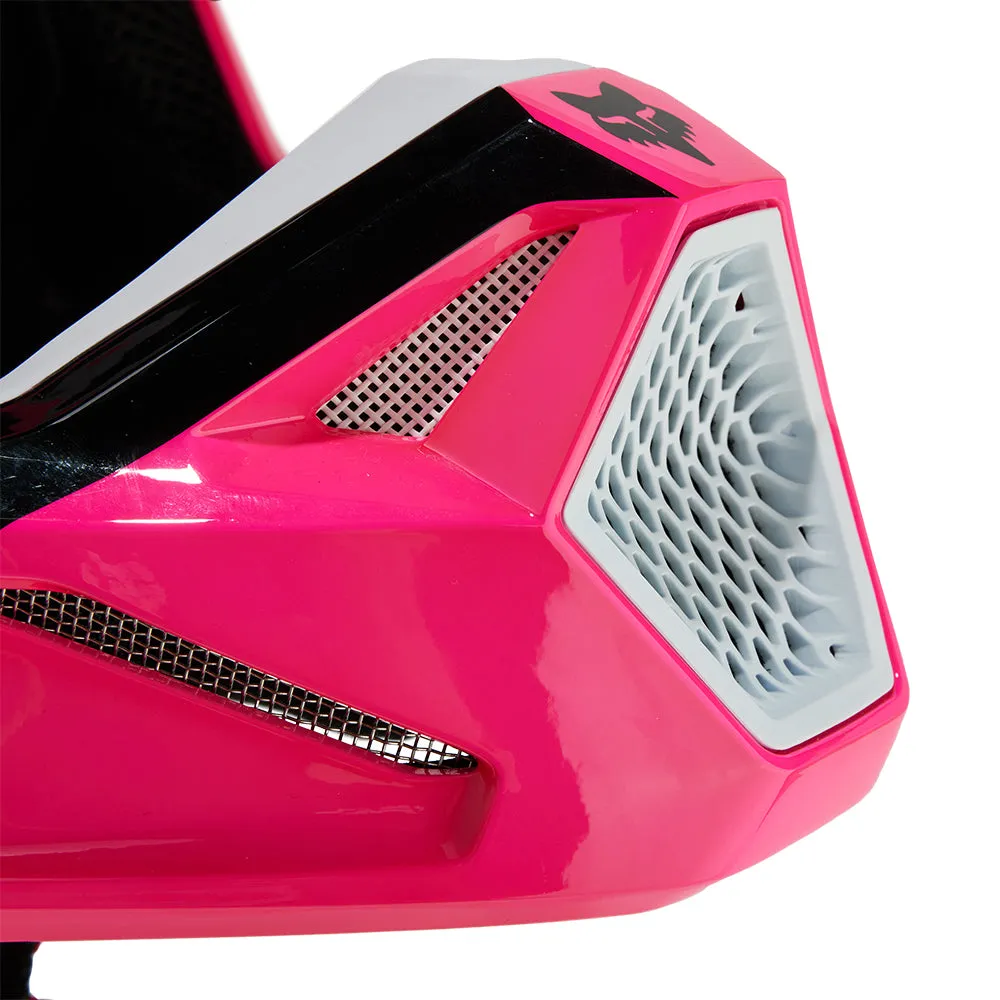 FOX YOUTH V1 NITRO HELMET [BLACK/PINK]