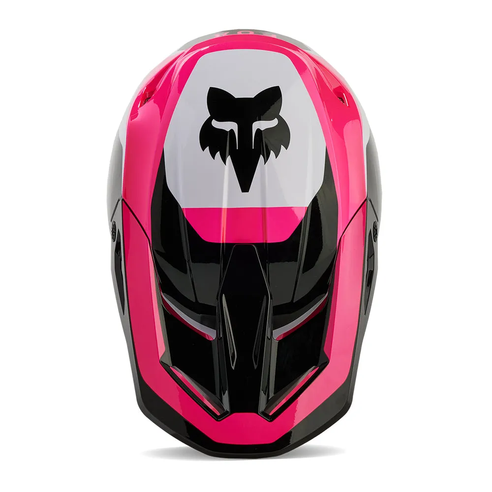 FOX YOUTH V1 NITRO HELMET [BLACK/PINK]
