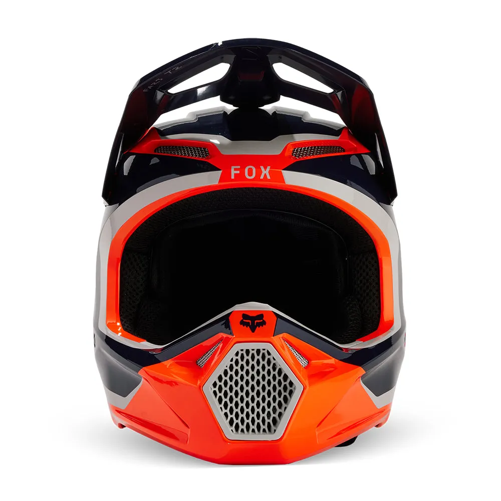 FOX YOUTH V1 NITRO HELMET [FLO ORANGE]