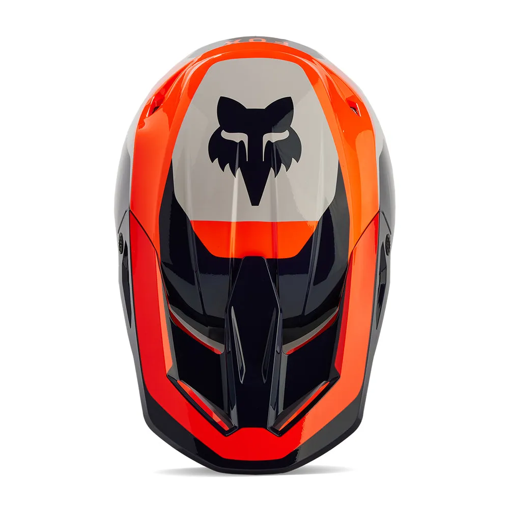 FOX YOUTH V1 NITRO HELMET [FLO ORANGE]