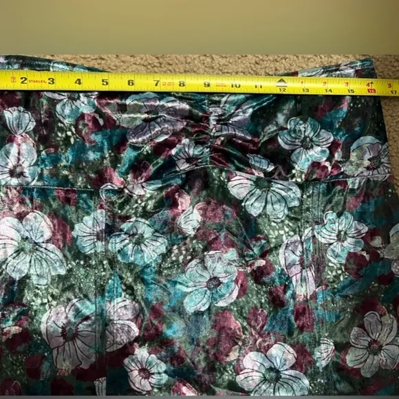 Free People Carpe Diem Floral Convertible Maxi Skirt Size Large