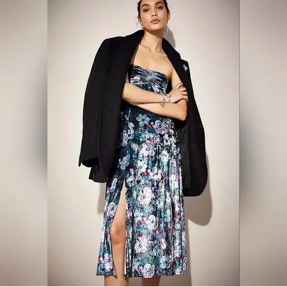 Free People Carpe Diem Floral Convertible Maxi Skirt Size Large