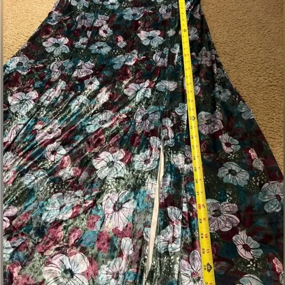 Free People Carpe Diem Floral Convertible Maxi Skirt Size Large