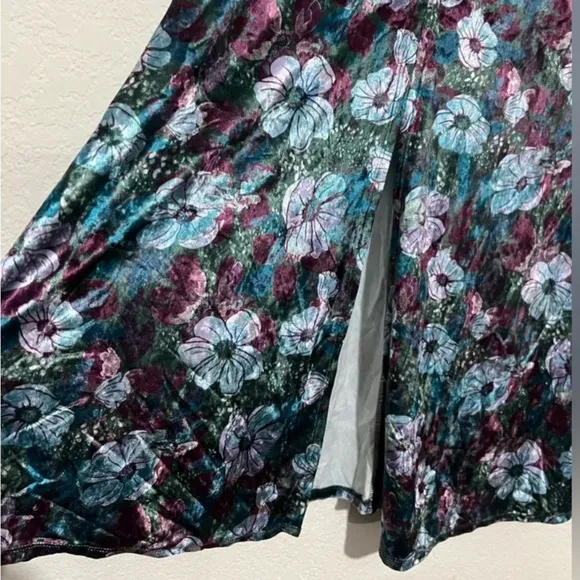 Free People Carpe Diem Floral Convertible Maxi Skirt Size Large