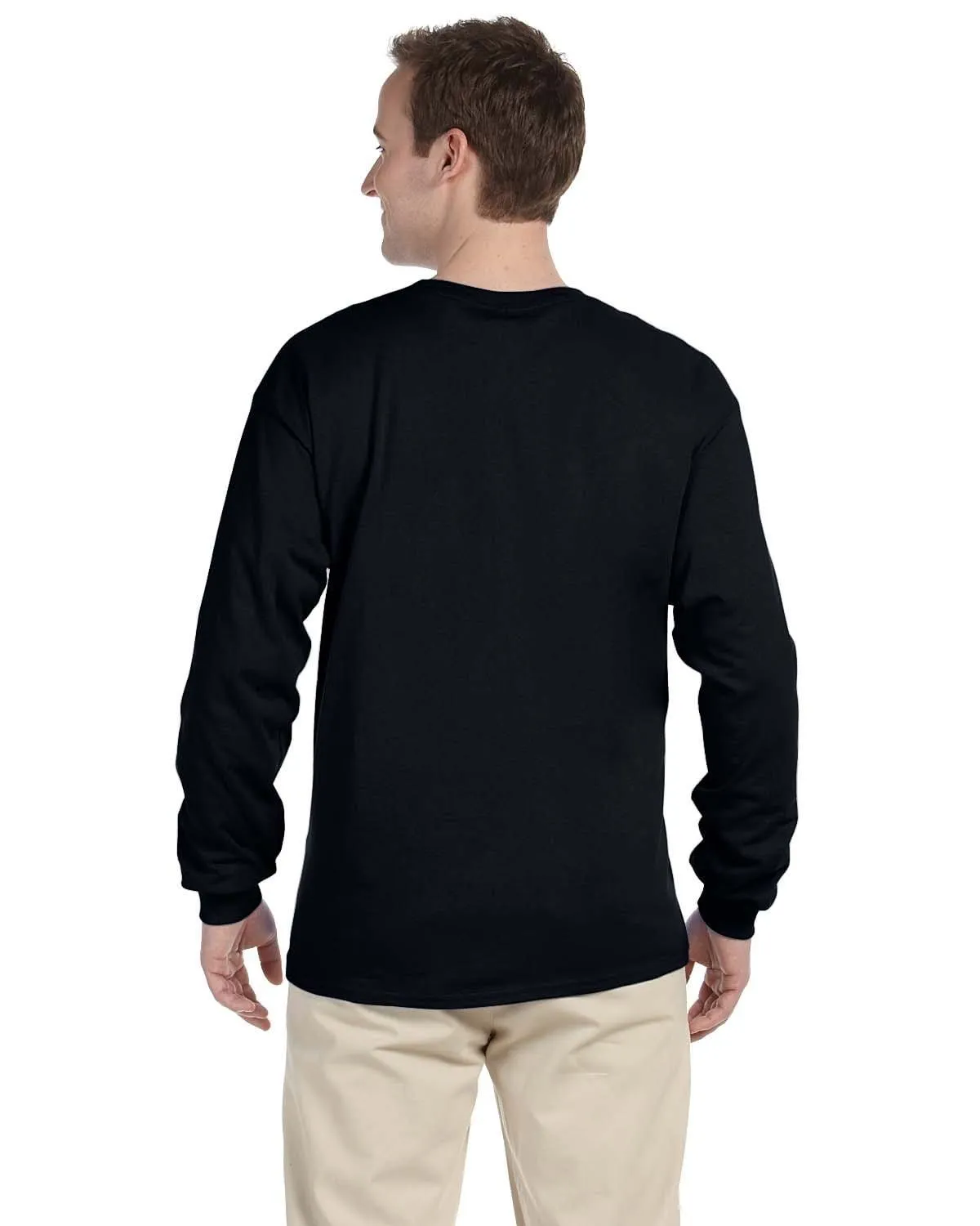 Fruit of the Loom Lightweight Long Sleeve T-Shirt | Black