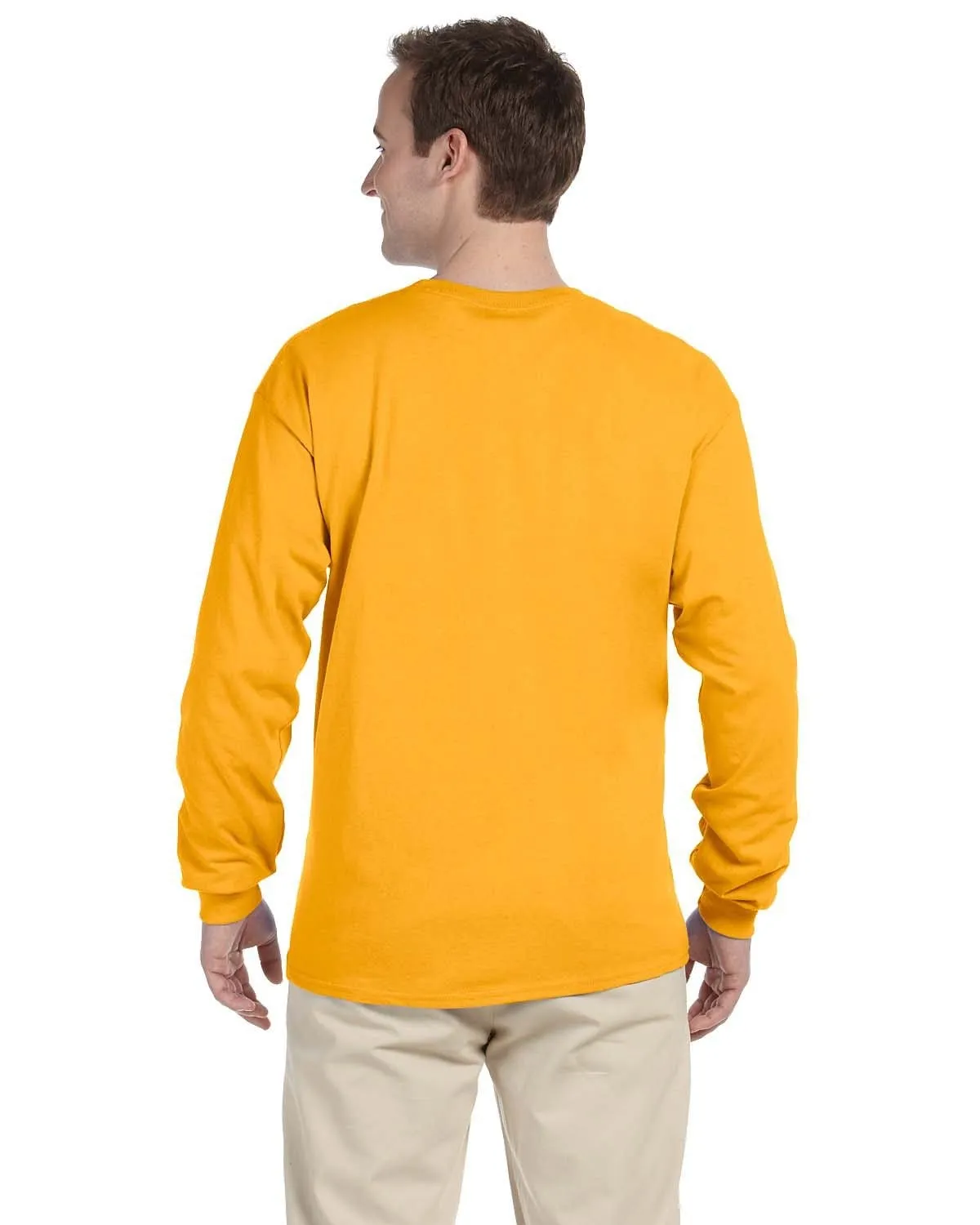 Fruit of the Loom Lightweight Long Sleeve T-Shirt | Gold
