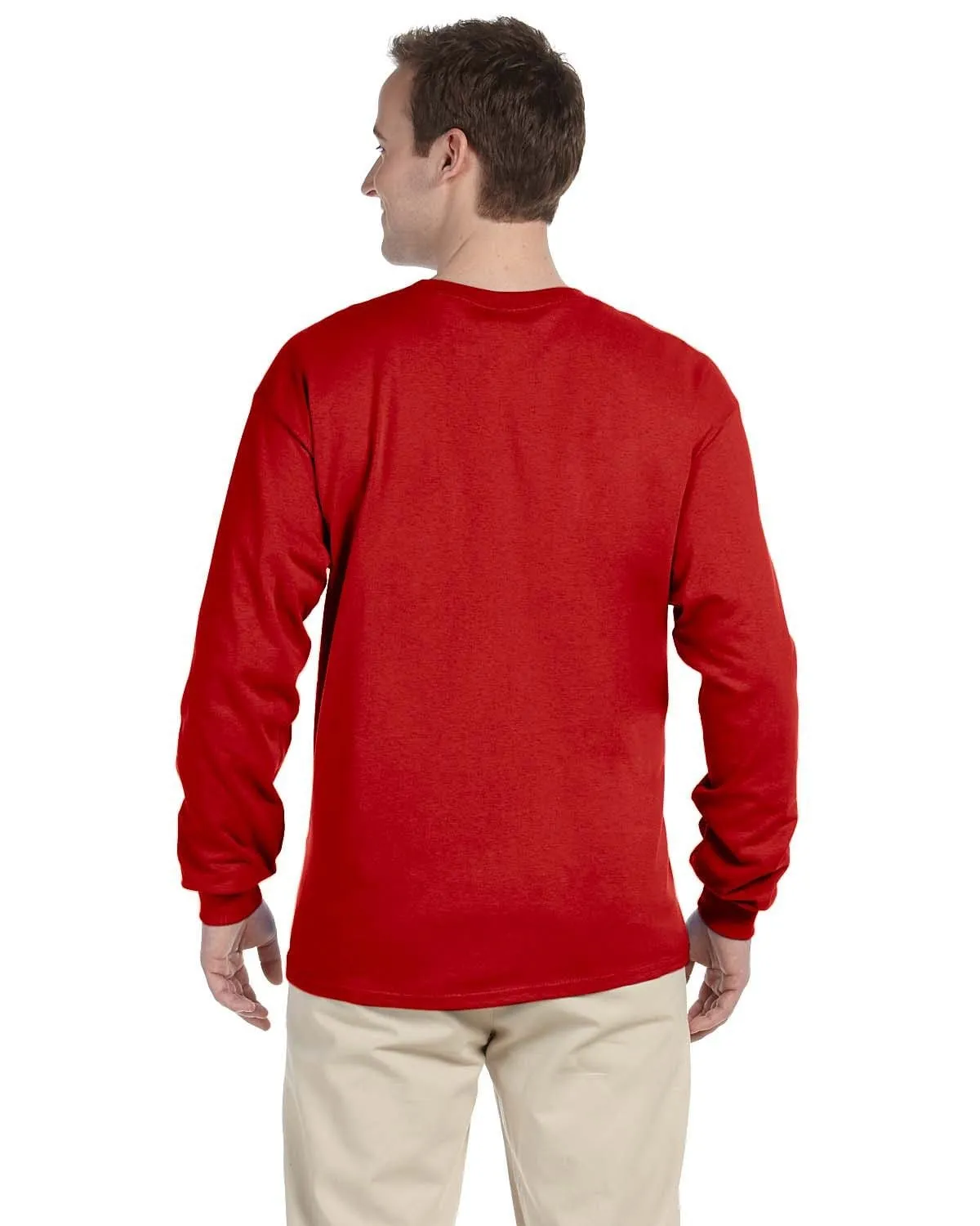 Fruit of the Loom Lightweight Long Sleeve T-Shirt | True Red