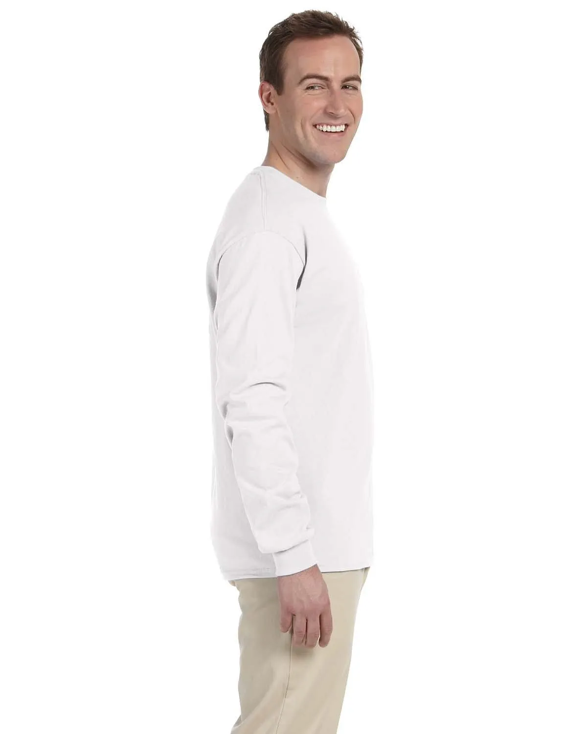 Fruit of the Loom Lightweight Long Sleeve T-Shirt | White