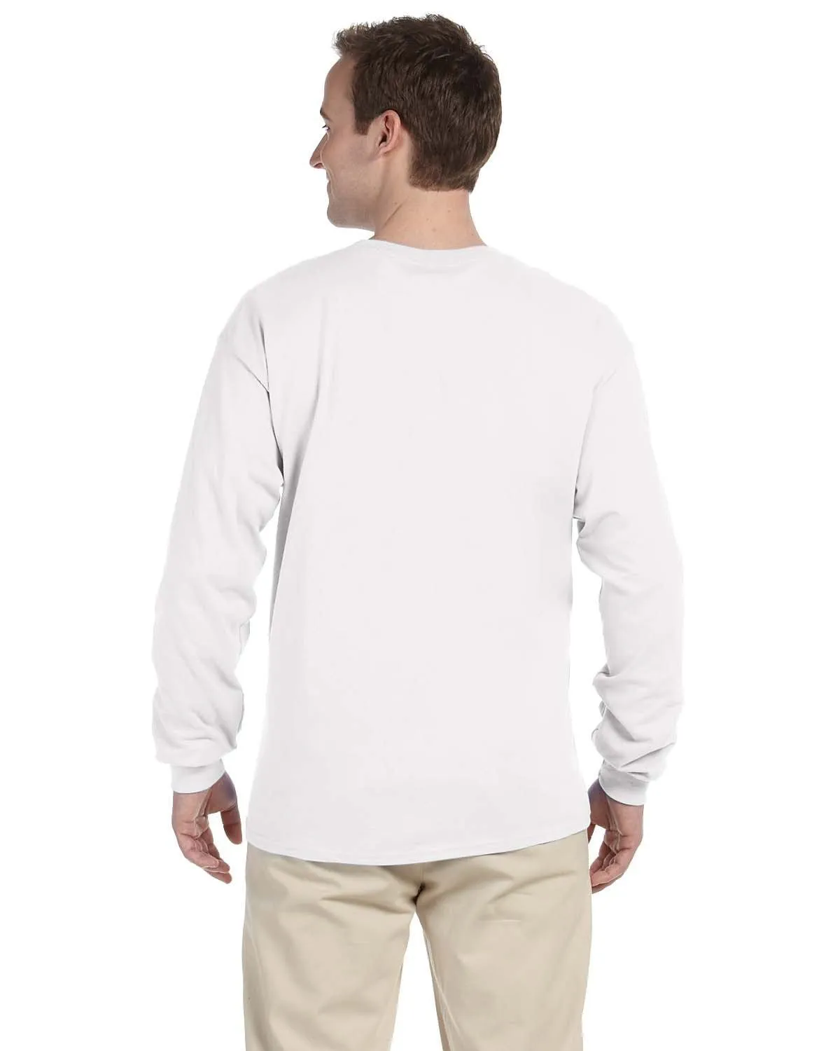 Fruit of the Loom Lightweight Long Sleeve T-Shirt | White