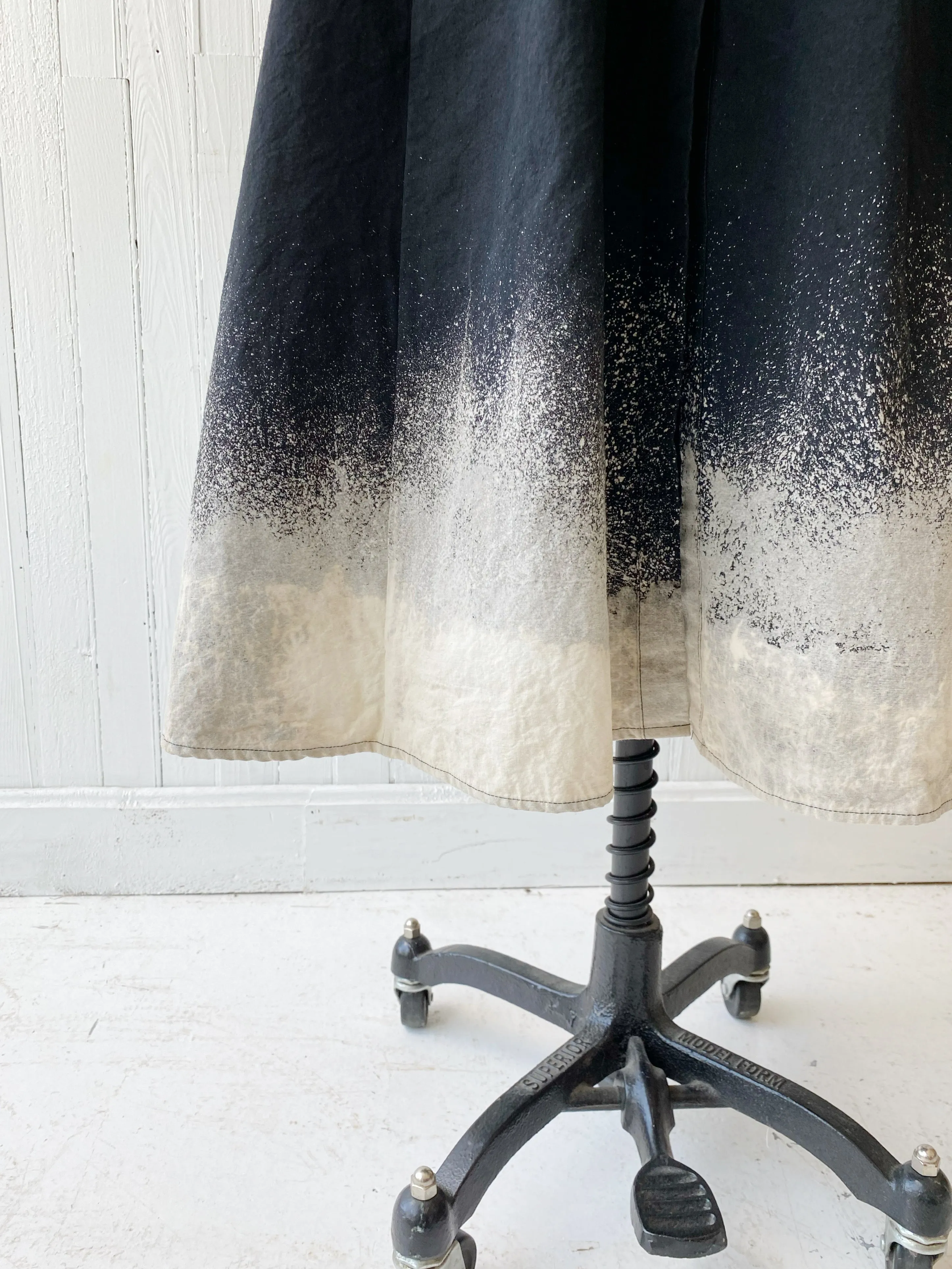 galaxy bleach worker dress in black