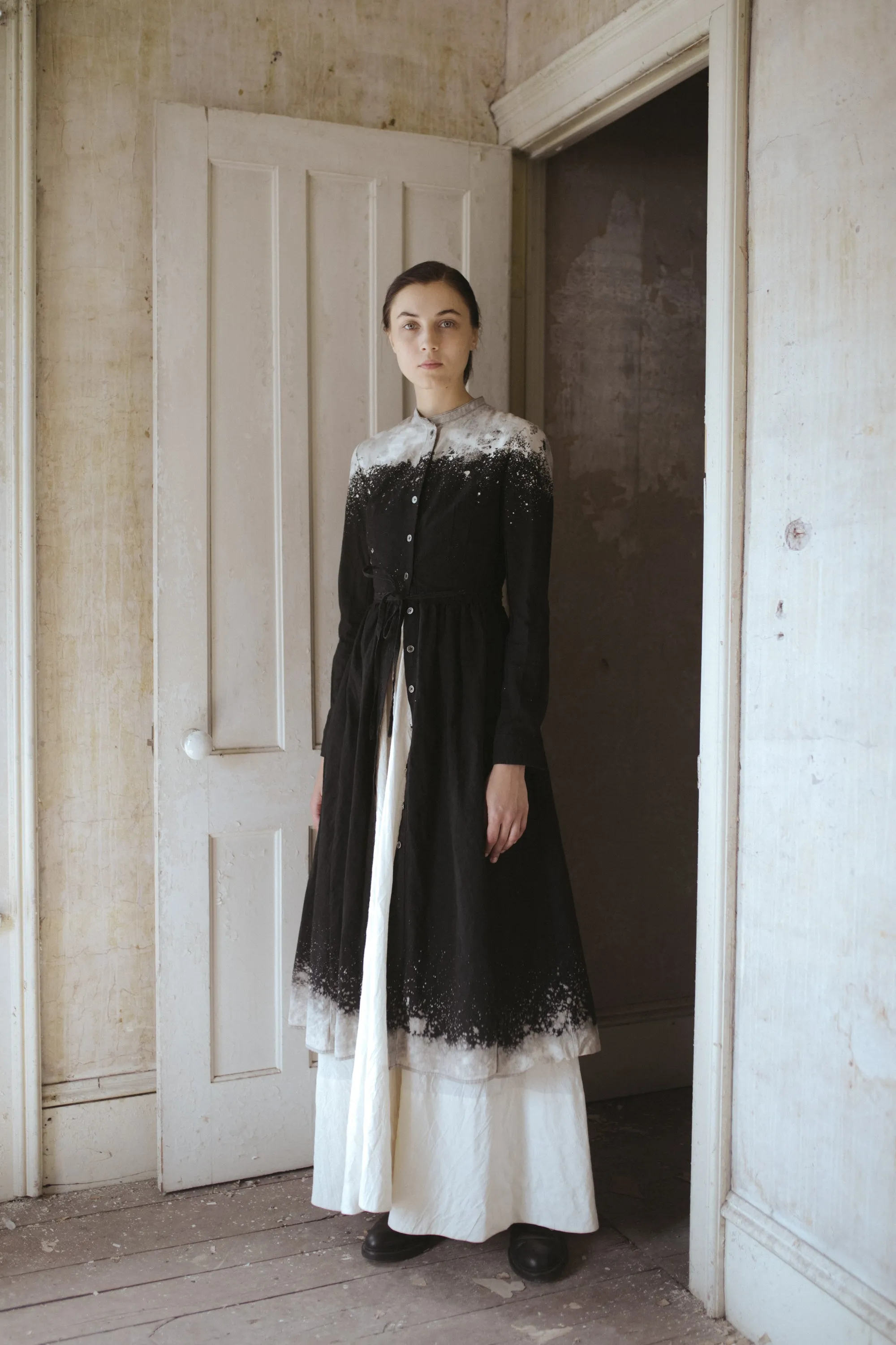 galaxy bleach worker dress in black