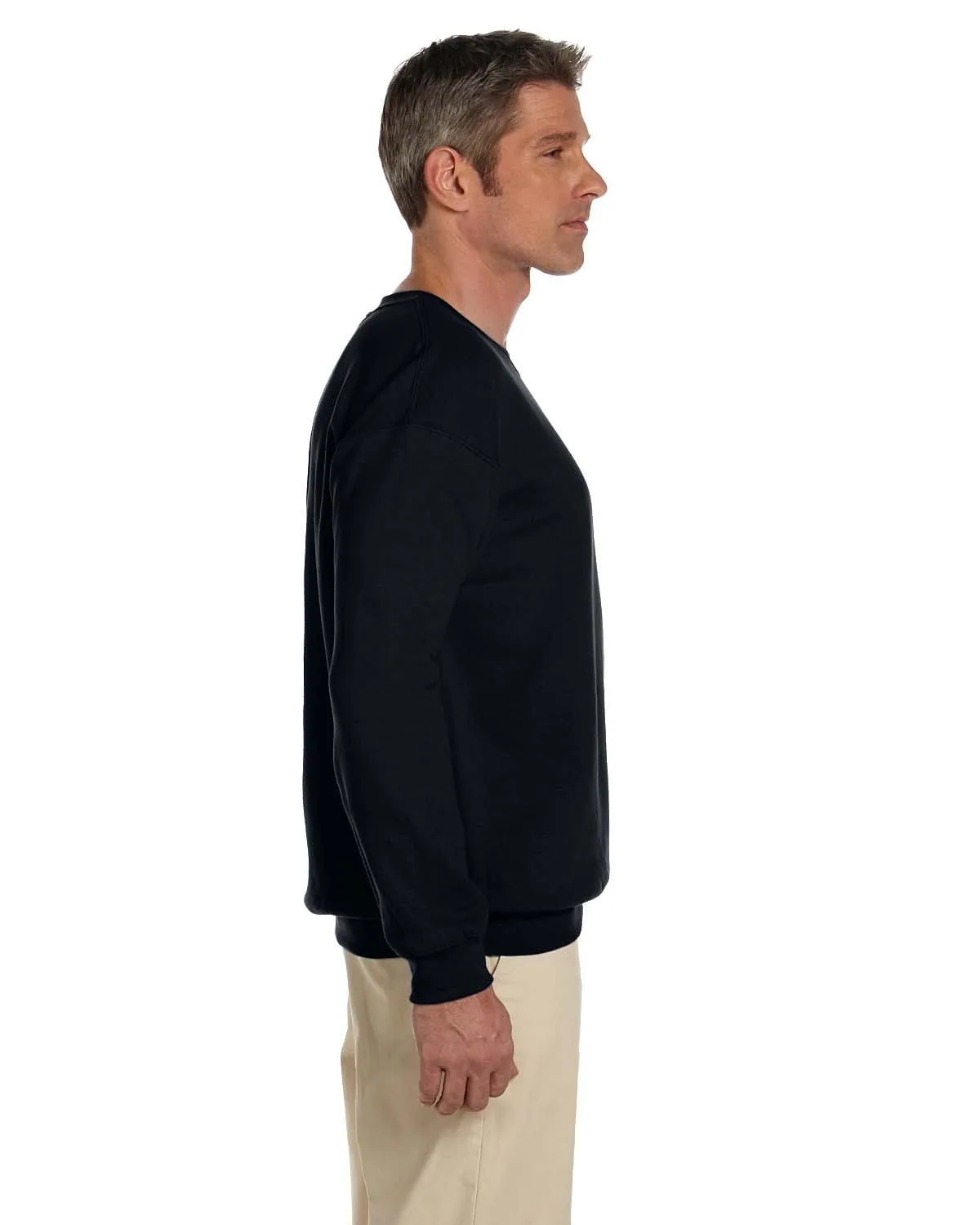 Gildan Lightweight 50/50 Crewneck Sweatshirt | Black
