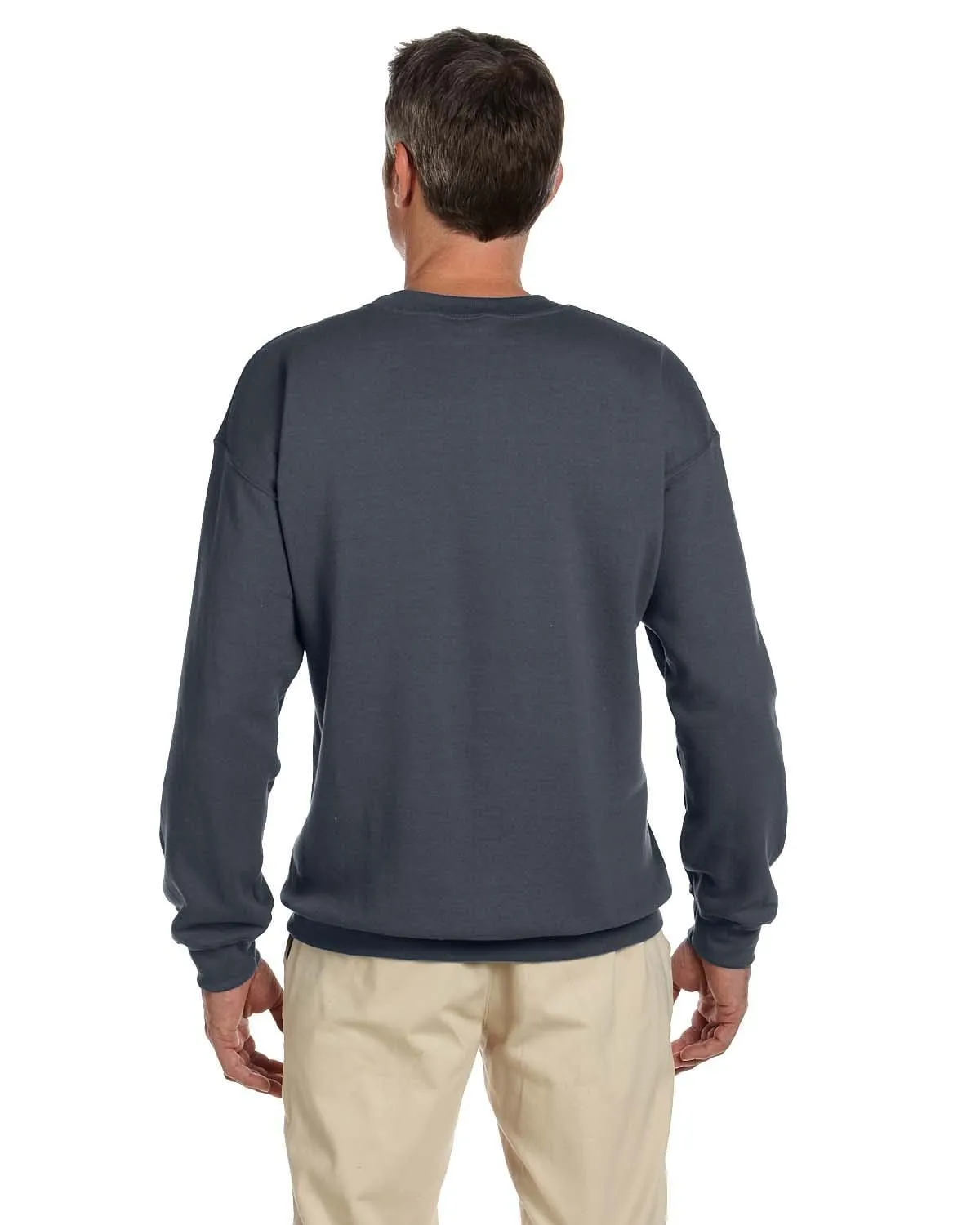 Gildan Lightweight 50/50 Crewneck Sweatshirt | Dark Heather