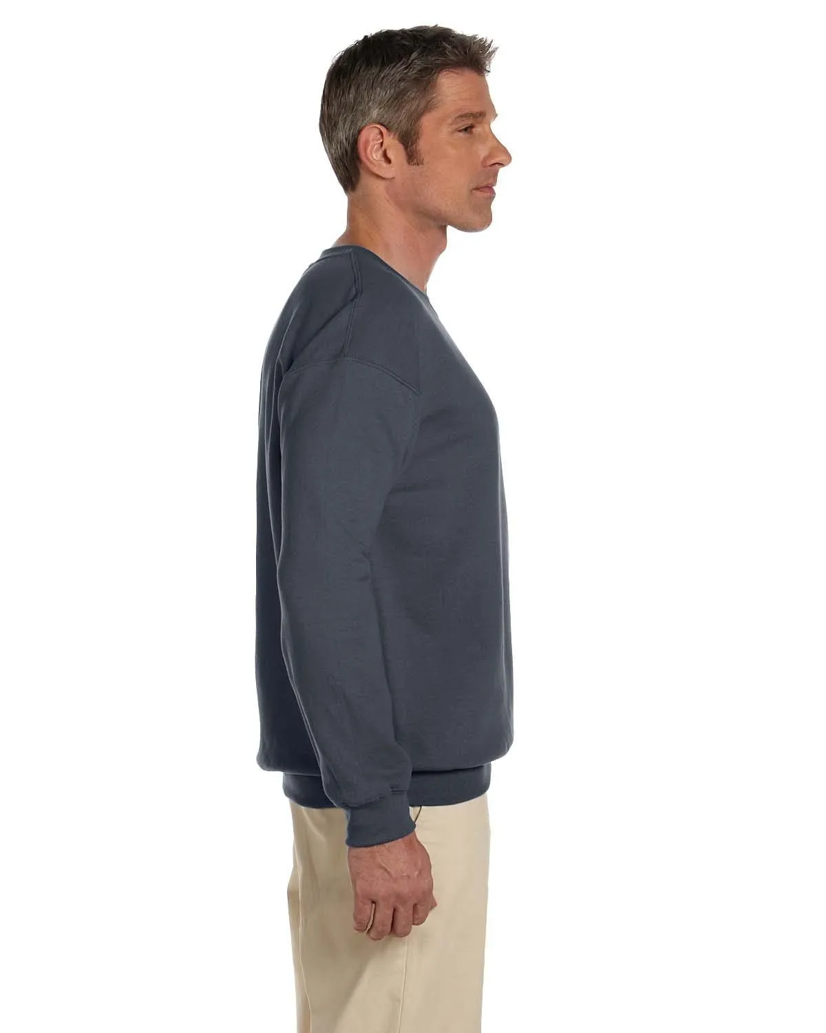 Gildan Lightweight 50/50 Crewneck Sweatshirt | Dark Heather