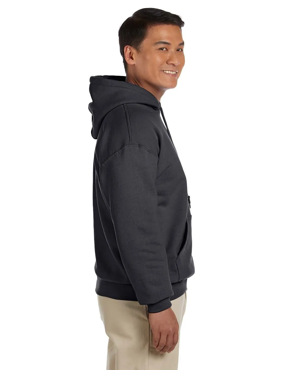 Gildan Lightweight 50/50 Hoodie Sweatshirt | Charcoal