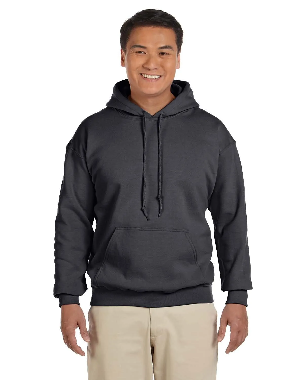 Gildan Lightweight 50/50 Hoodie Sweatshirt | Charcoal