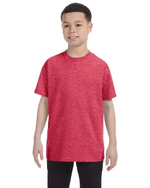 Gildan Youth Lightweight 100% Cotton T-Shirt | Heather Red