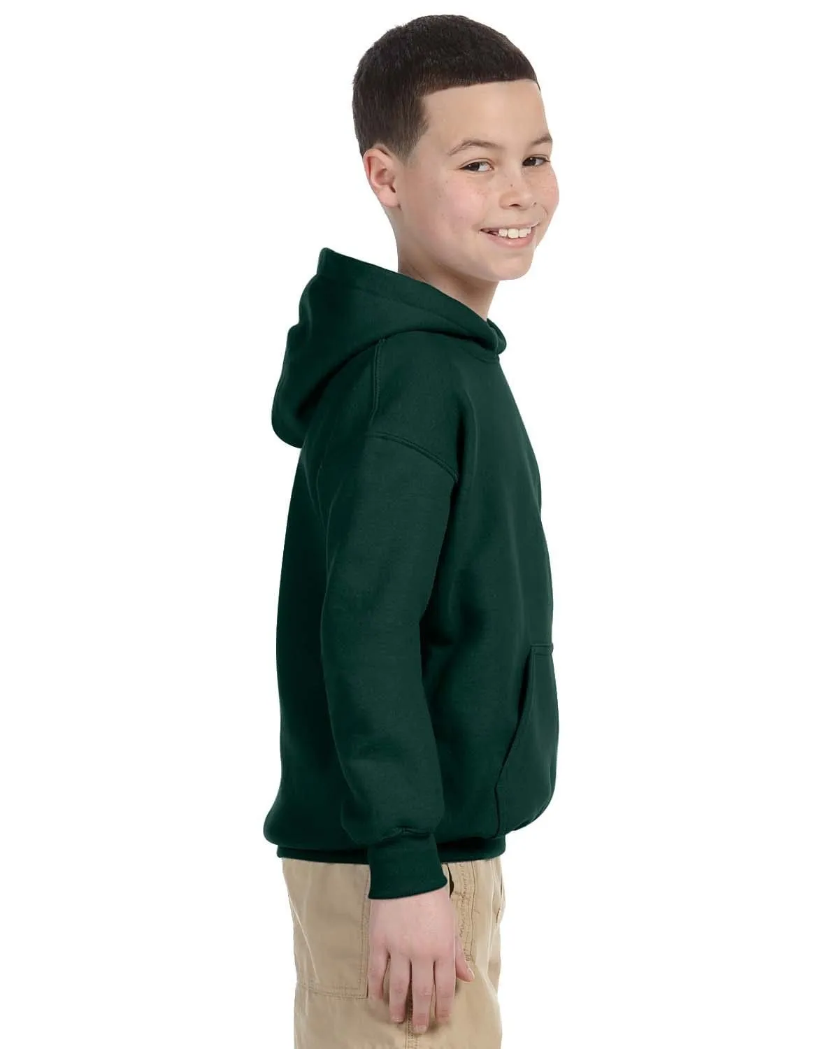 Gildan Youth Lightweight 50/50 Hoodie | Forest Green