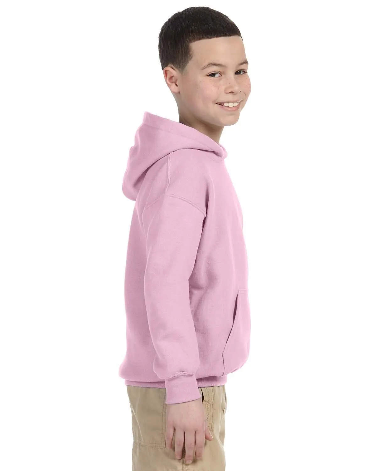 Gildan Youth Lightweight 50/50 Hoodie | Light Pink