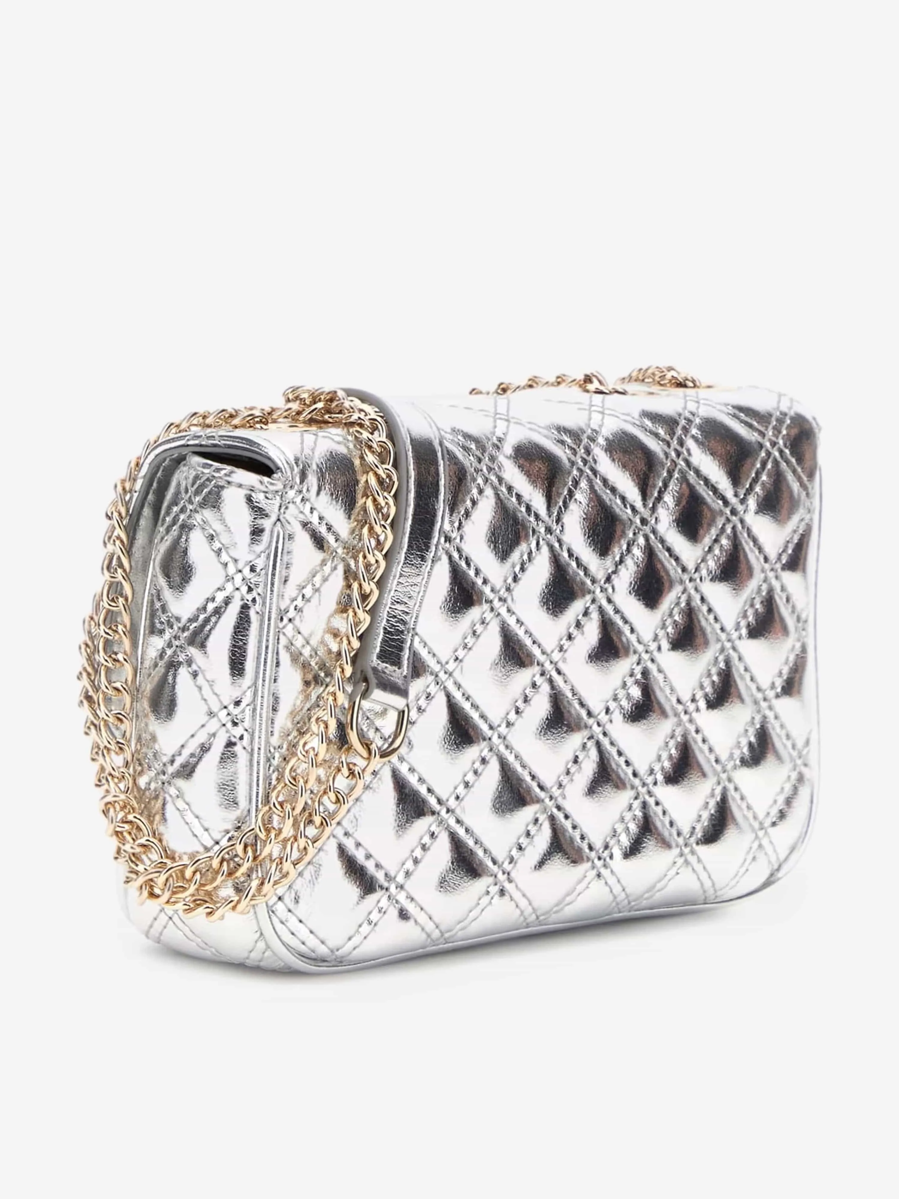 Girls Mini Convertible Bag in Silver (18cm)
