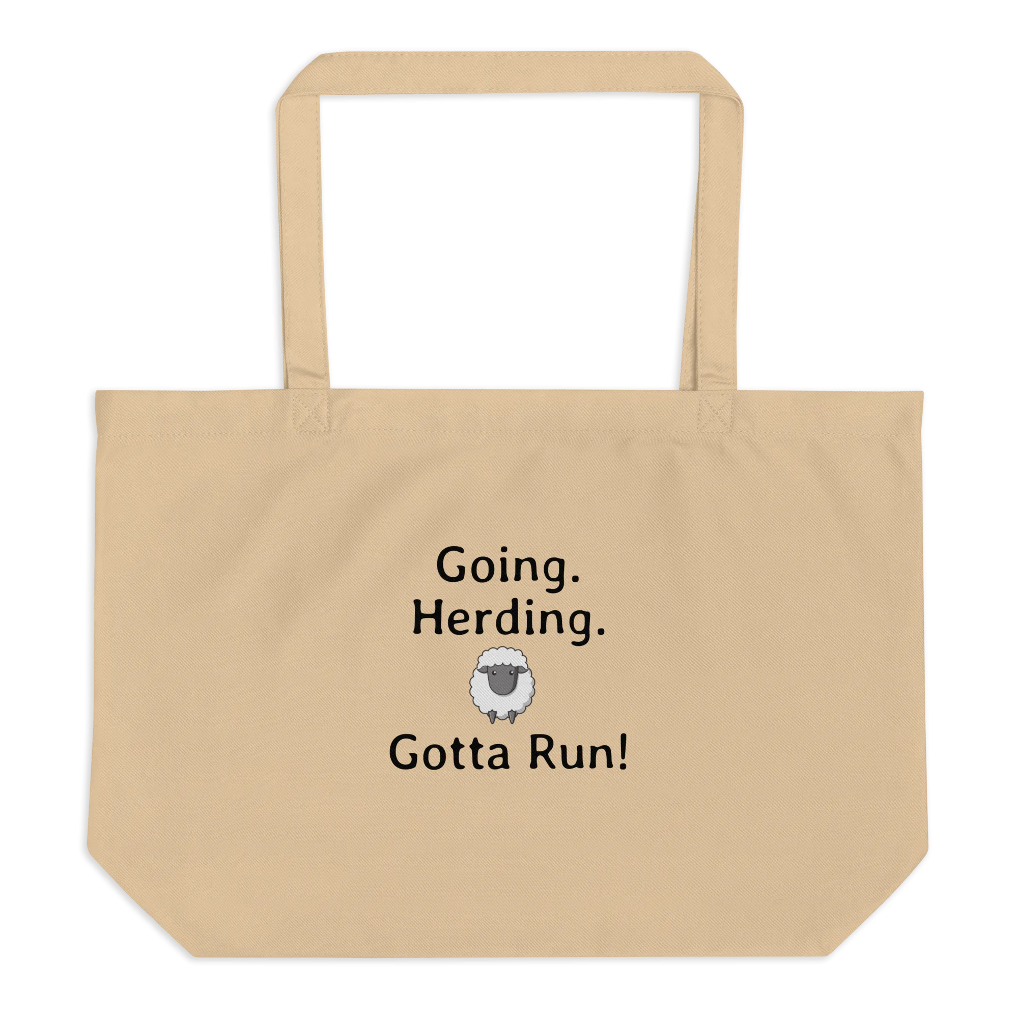 Going. Sheep Herding. Gotta Run X-Large Tote/ Shopping Bags
