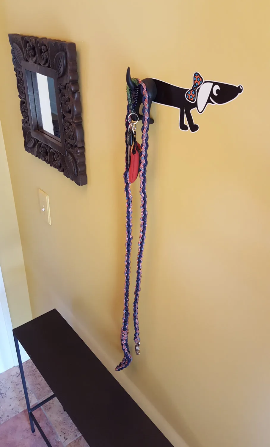 GREAT DOG Vinyl Wall Decal and Dog Tail Hook Set - Disco