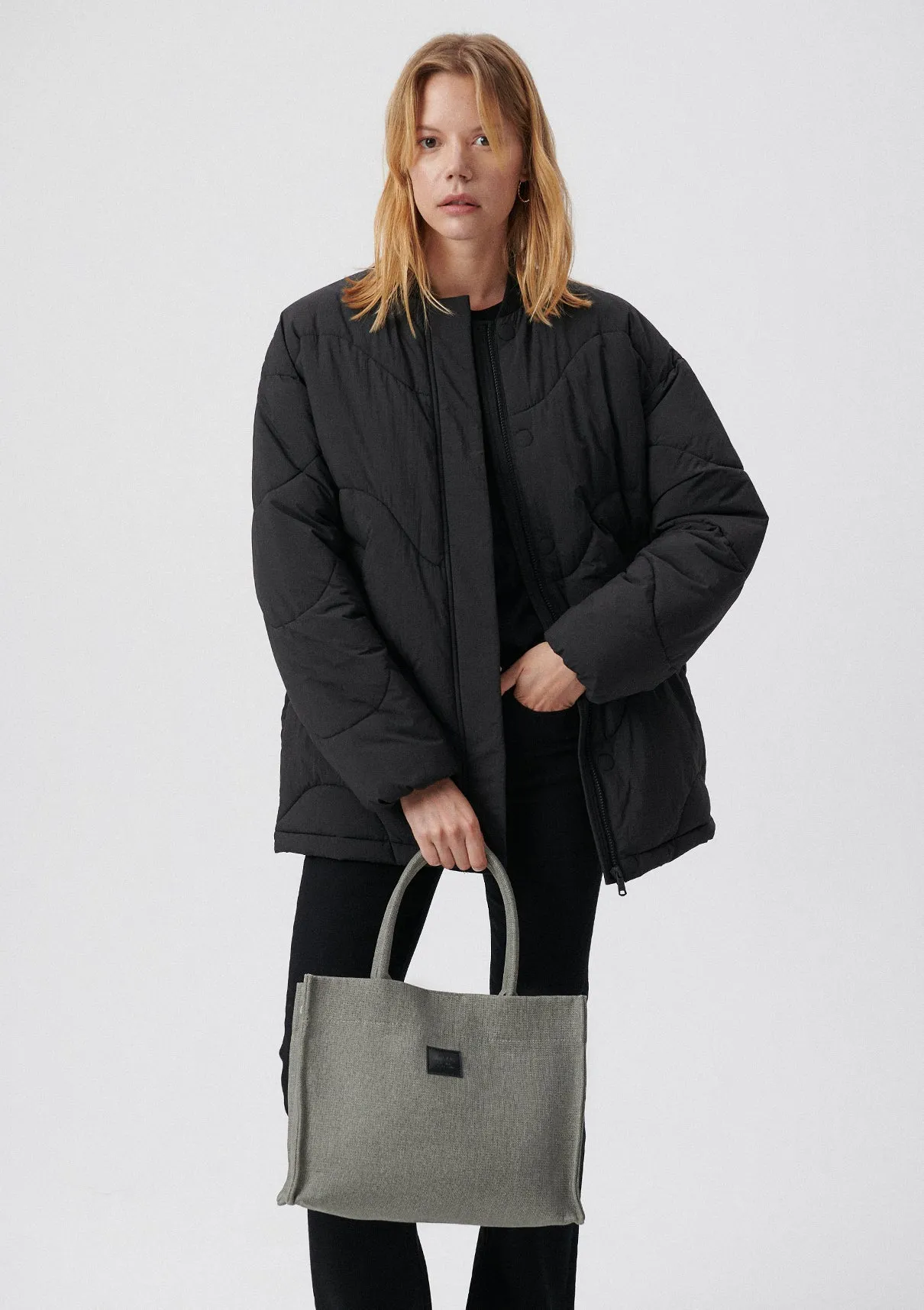 Grey Shoulder Bag