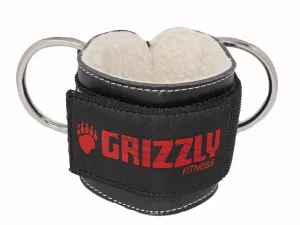 Grizzly Fitness | Leather Ankle Cuff Strap - 3" Wide