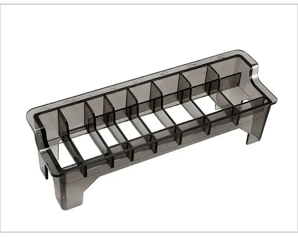 Guard Tray Holder 8 Grid Guide Limit Comb Storage Box Electric Hair Clipper Rack Holder Organizer Case Barber Salon Hairdressing Tools Barber Tool