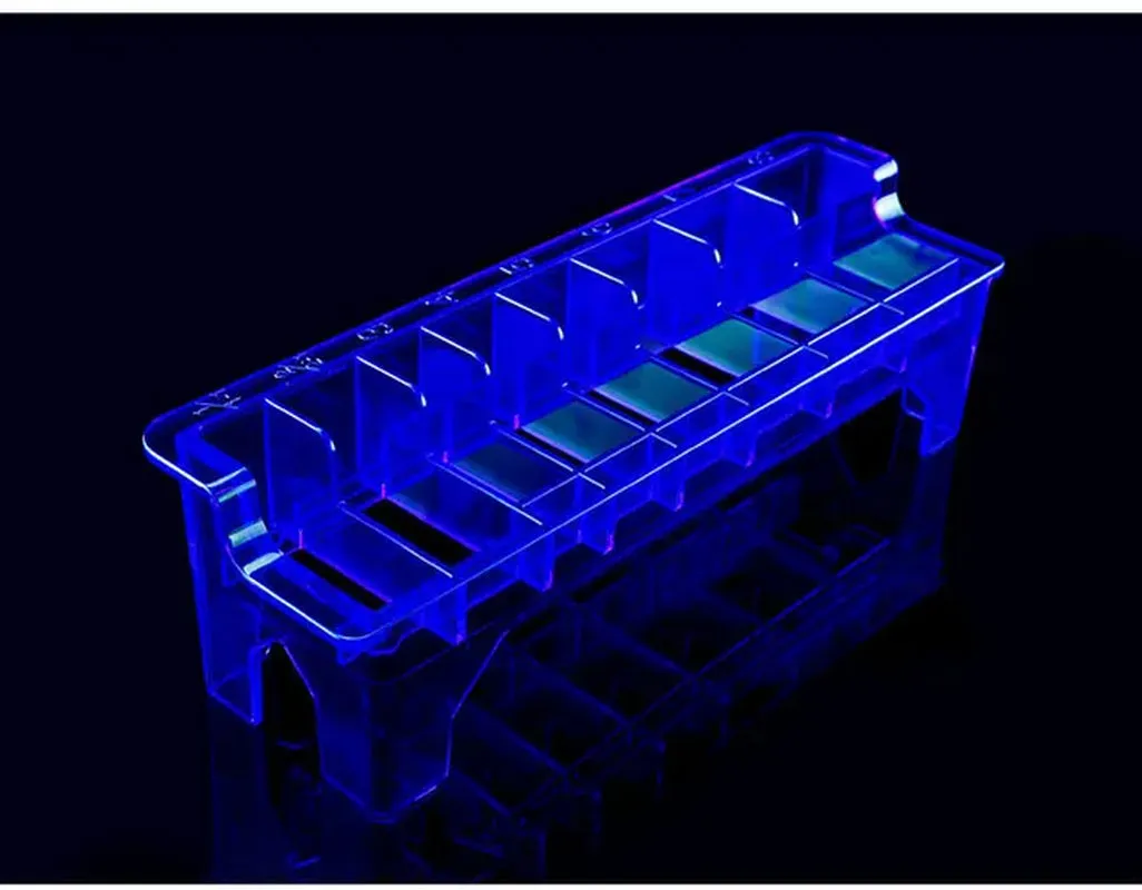 Guard Tray Holder 8 Grid Guide Limit Comb Storage Box Electric Hair Clipper Rack Holder Organizer Case Barber Salon Hairdressing Tools Barber Tool