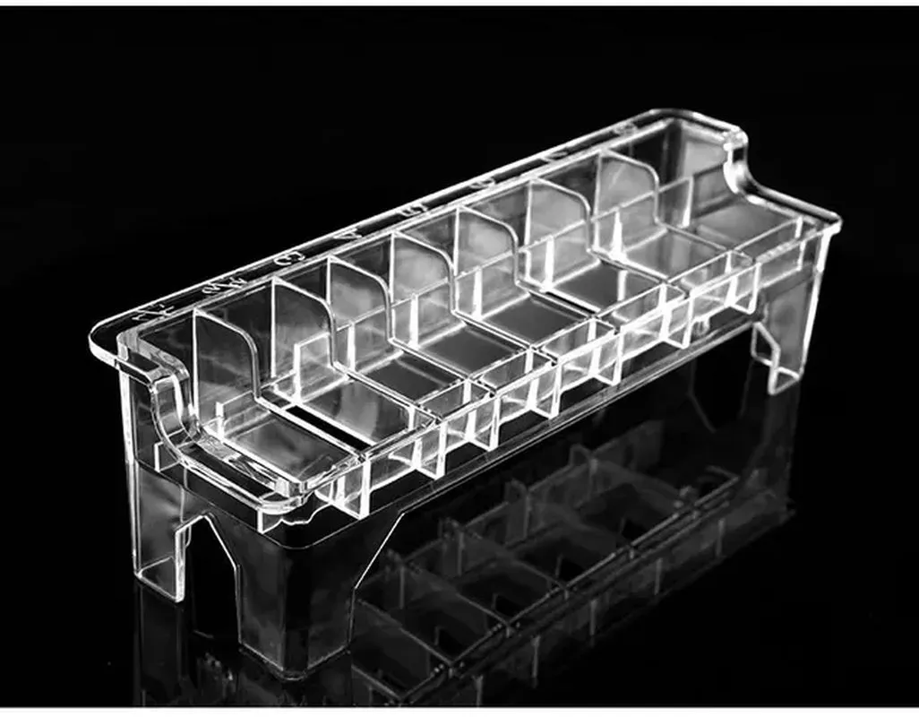 Guard Tray Holder 8 Grid Guide Limit Comb Storage Box Electric Hair Clipper Rack Holder Organizer Case Barber Salon Hairdressing Tools Barber Tool