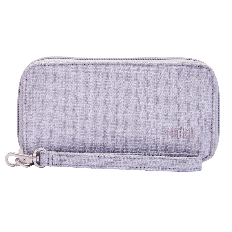 Haiku Intrepid RFID Wallet in Neon Flora, Rustic Clay, Rosewood, Stone Gray, River Rock Blue, Gray Poplar & Black