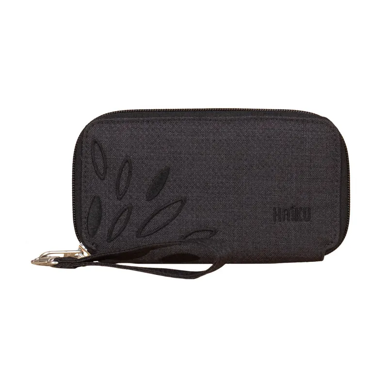 Haiku Intrepid RFID Wallet in Neon Flora, Rustic Clay, Rosewood, Stone Gray, River Rock Blue, Gray Poplar & Black