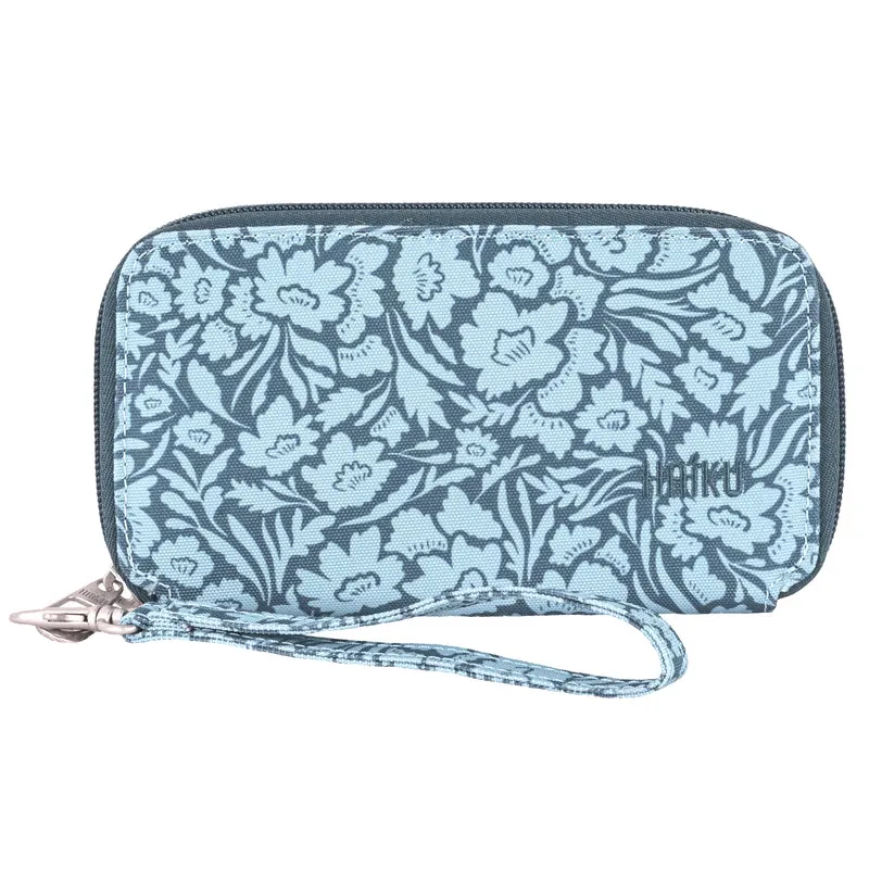 Haiku Intrepid RFID Wallet in Neon Flora, Rustic Clay, Rosewood, Stone Gray, River Rock Blue, Gray Poplar & Black
