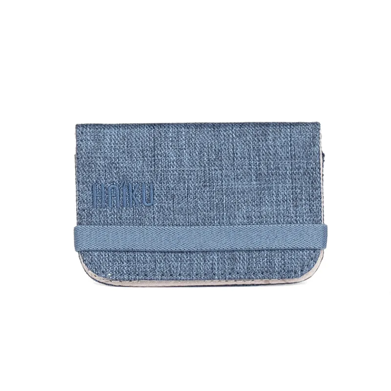 Haiku Trek RFID Mini Wallet 2.0 in Rustic Clay, Rosewood, River Rock Blue, Black & Forest