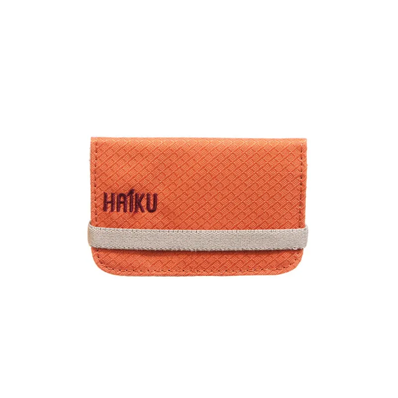 Haiku Trek RFID Mini Wallet 2.0 in Rustic Clay, Rosewood, River Rock Blue, Black & Forest