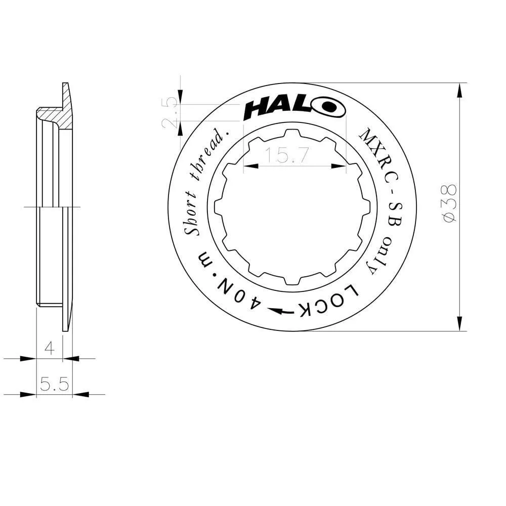 Halo MXRC Cassette Lockring