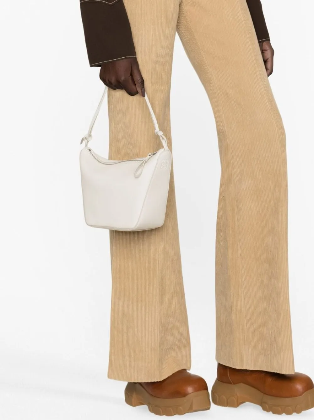 Hammock mini leather hobo bag