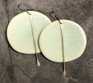 Handmade Hypoallergenic Lightweight Ceramic Statement Earrings - Large