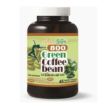 Herbal Slim Green Coffee Bean 800mg 45 Veg Capsules
