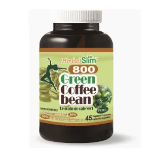 Herbal Slim Green Coffee Bean 800mg 45 Veg Capsules