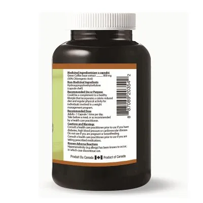 Herbal Slim Green Coffee Bean 800mg 45 Veg Capsules