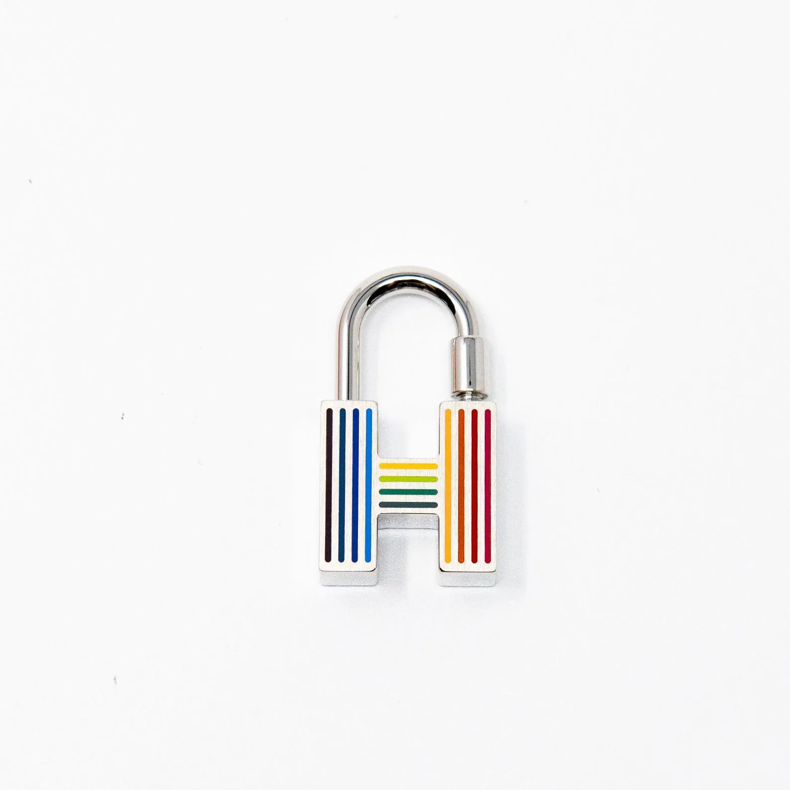 Hermes Cadena Rainbow Key Ring